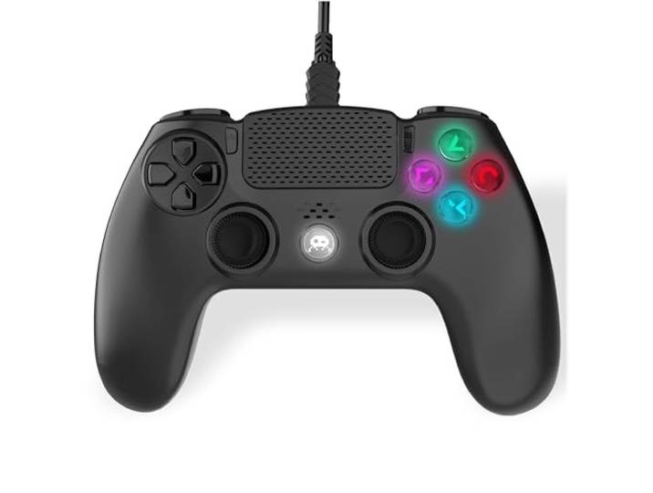 Freaks and Geeks Controller met kabel voor PS4, 3 m, zwart