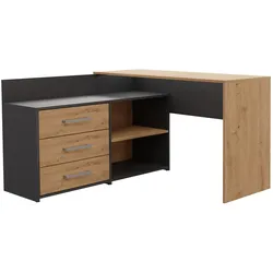 Schreibtisch DANY ANTHRAZIT EICHE ARTISAN