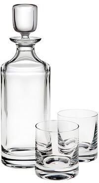 Godinger Pure 3 Piece Whiskey Decanter Set