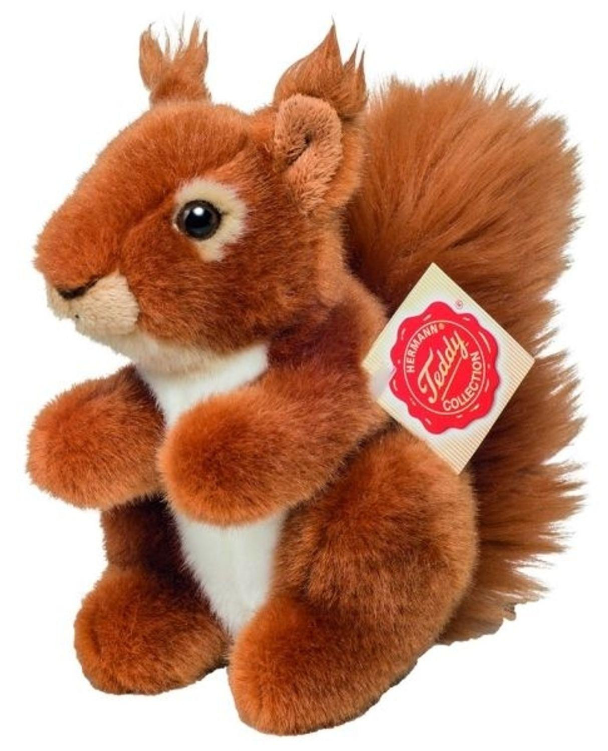 Teddy Hermann TH-908432 Veverka knuffel voor kinderen vanaf 3 jaar