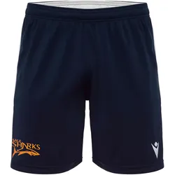 Macron, Herren, Sporthose, Sale Sharks Trainingsshort 2024/25 (L), Blau, Weiss