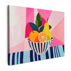 LEINWANDBILD Obst - Abstrakter Hintergrund - Rosa Wandbilder 80x60 cm
