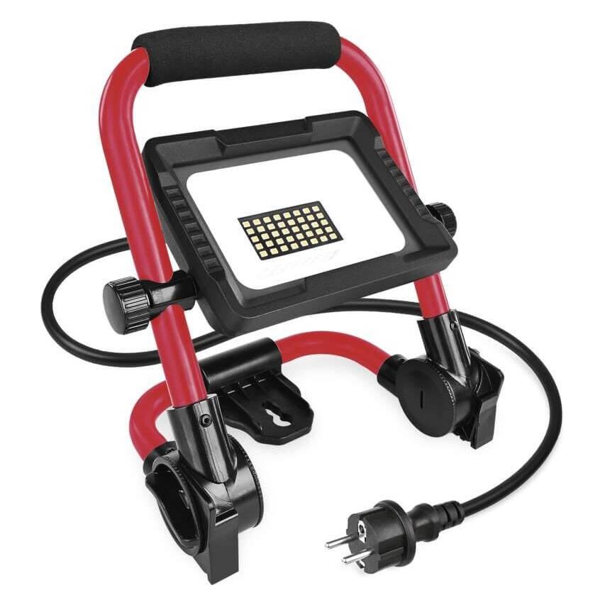 Emos LED reflektor ELION 20W, rot-schwarz, IP65, 3000 lm, neutralweiss (3000 lm) (68138498)