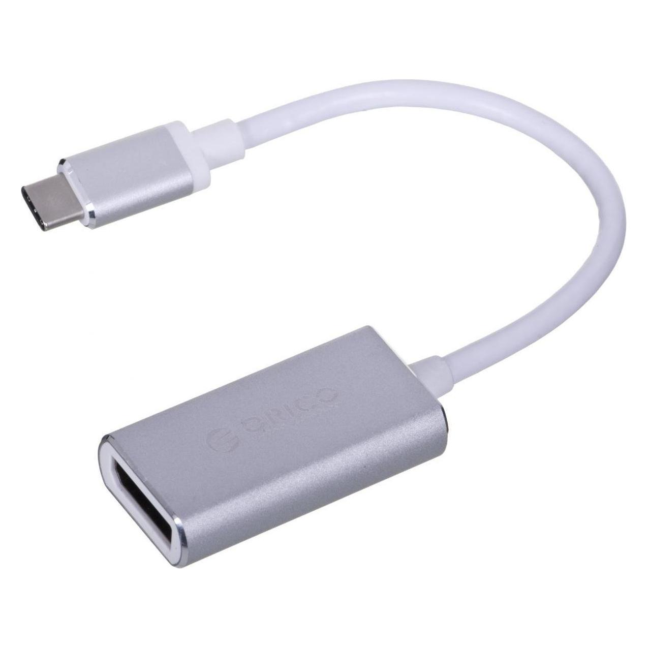 Orico Adapter USB USB-C - DisplayPort Szary (XC-103-SV-BP) (DisplayPort) (XC-103-SV-BP)