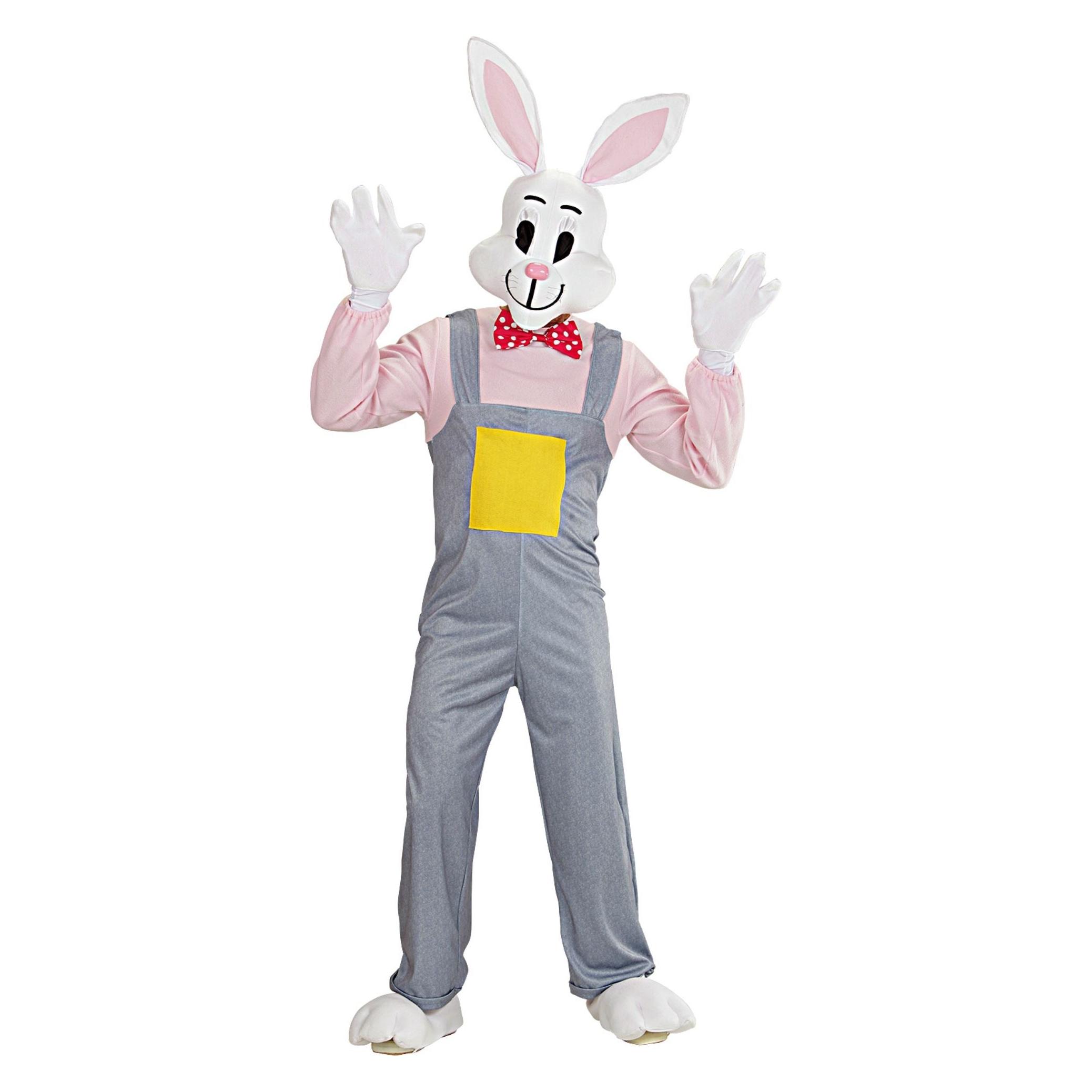 Widmann Häschen vom Land Kostüm mit Overall, Handschuhe, Schuhüberzieher, Maske (XL) (WI35374)