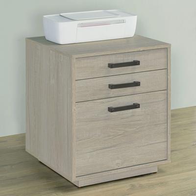 Kodotan sofa Loomis Whitewashed Grey 3-Drawer Home Office File Cabinet