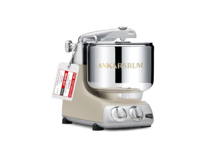 Ankarsrum Assistent Original 6230 Küchenmaschine, Harmony Beige 1500 Watt, multifunktionale Küchenmaschine u.a. zum Backen, mit 7 Liter Edelstahlschüssel, handgefertigt in Schweden