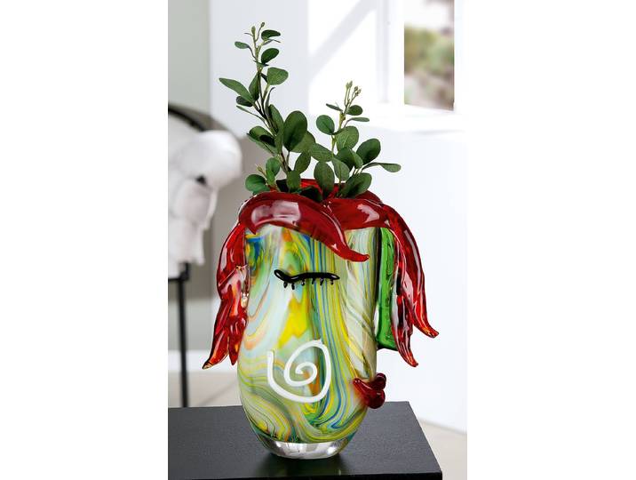 Vase Curly 28 x 31 x 12cm Multicolore