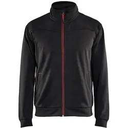 Blakläder,  Sweatjacke Service Plus schwarz / rot (3XL)