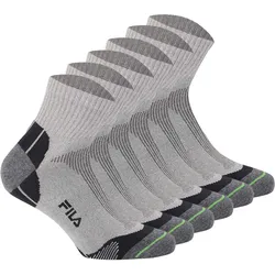 FILA Unisex Socken, 6 Paar - Quarter Multisport, Kurzsocken Grau / 39-42