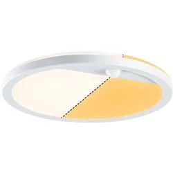 Paulmann LED Außenpanel Lamina Backlight Bewegungsmelder insektenfreundlich IP44 rund 280mm Tunable Warm 14W 1150lm 230V  Weiß Kunststoff 94706