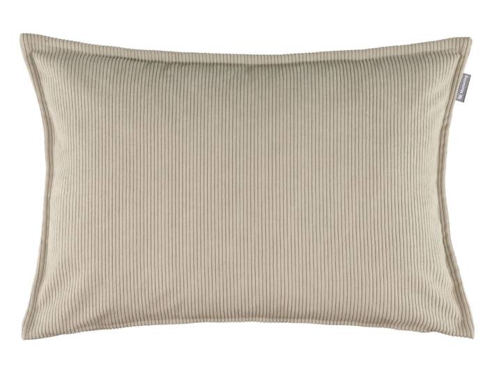 Dekokissen MUSTERRING Cord , beige (beige, cord unifarben), B:58cm L:38cm, Kunstfaser, Dekokissen_Sitzkissen_Kissenhüllen, Dekokissen, aus recycelten Fasern