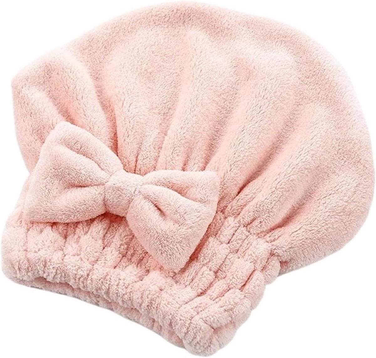 Roze Haarhanddoek Wrap - Super absorberende haardrogende tulband voor volwassenen