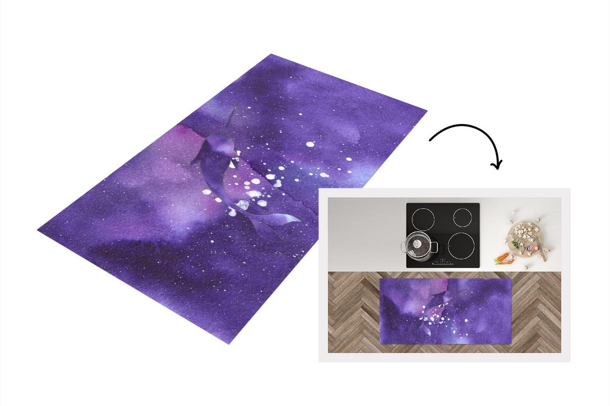 KitchenYeah Keukenloper Vinyl Abstract Rechthoekig