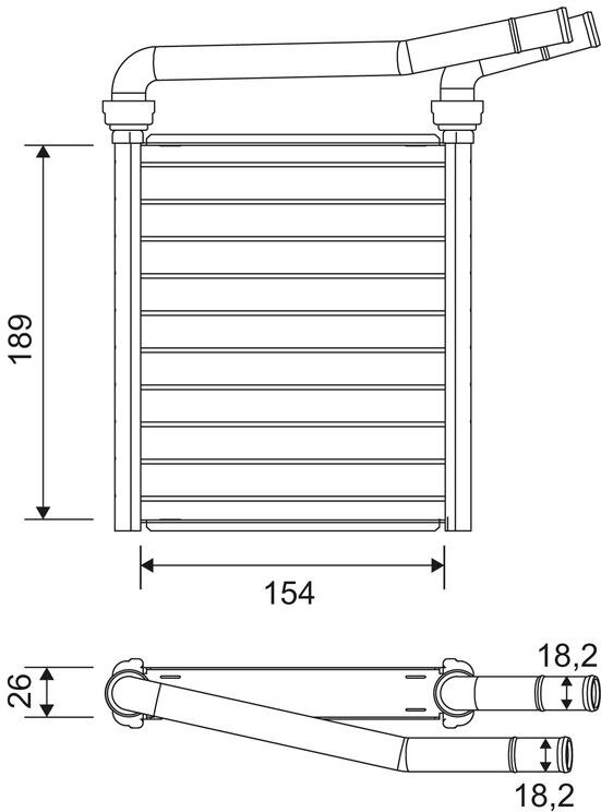 Valeo Wärmetauscher, Innenraumheizung 811626 Für Lexus Toyota (Faw)
