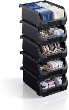 Sorbus Open Front Stackable Clothing Storage Bin – Closet & Wardrobe Organizer