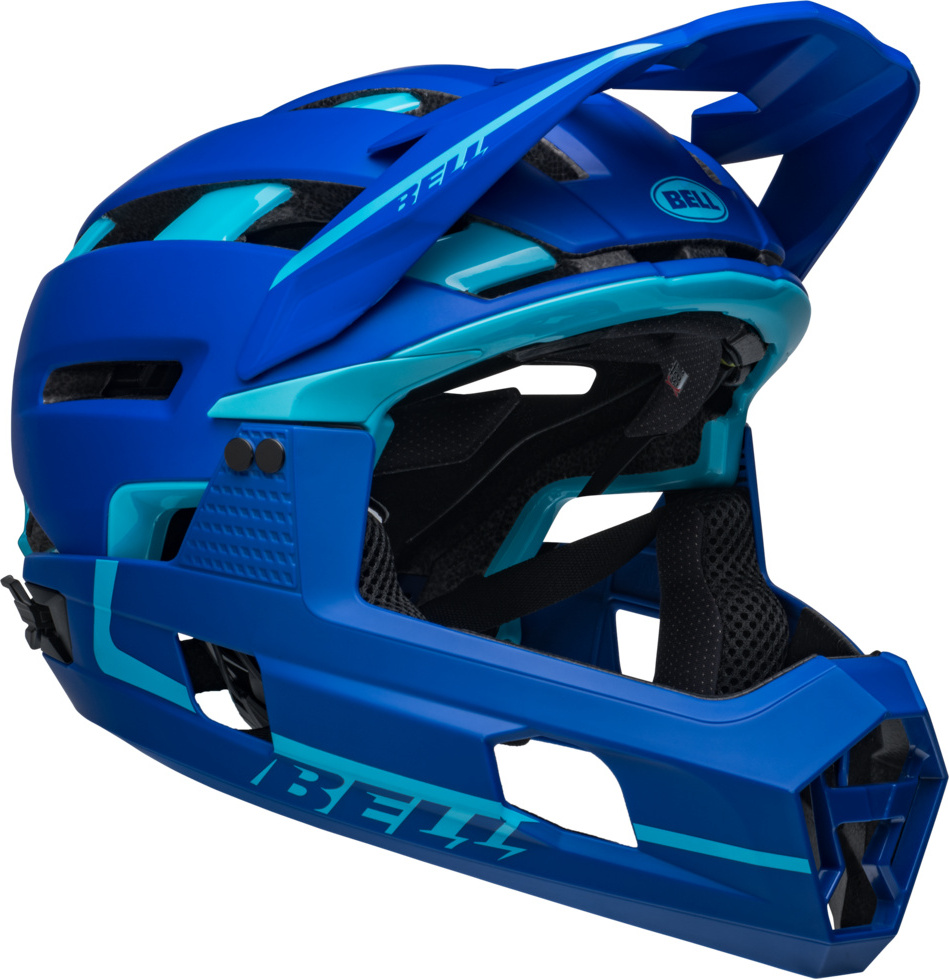 BELL Fullfacehelm SUPER AIR R SPHERICAL matte/blue : L Größe: L
