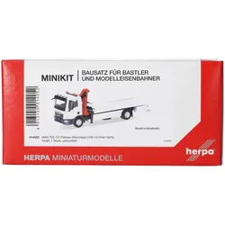 Herpa 014052 1:87 MiniKit: MAN TGM Plateau-Abschleppfahrzeug mit Kran (1 Stück)
