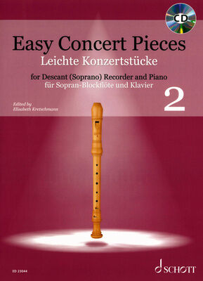 Schott Easy Concert Pieces Recorder 2