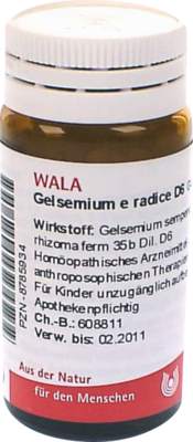 WALA Heilmittel GmbH GELSEMIUM E radice D 6 Globuli 20 g 08785934