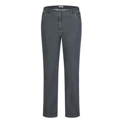 Straight-Jeans KJBRAND "Jeans Betty straight leg", Damen, Gr. 48, N-Gr, grau (denim grau), Denim/Jeans, Obermaterial: 71% Baumwolle, 25% Polyester, 4% Elasthan, straight fit lang, Jeans Straight-Jeans, Sehr bequem durch Baumwoll- Super- Stretch,...