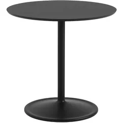 Muuto Soft Cafe Tisch, Ø 75 cm, schwarz nanolaminat / schwarz