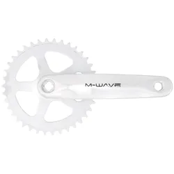 M-Wave Kettenradgarnitur 38 Zähne silber