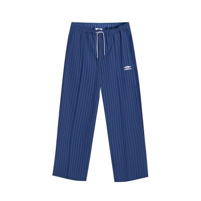 Sweathose UMBRO "Umbro PINSTRIPE RELAXED PANT", Herren, Gr. M, US-Größen, blau (estate blau), 70% Polyester, 28% Viskose, 2% Elasthan, gestreift, relaxed fit, Hosen Sweathose
