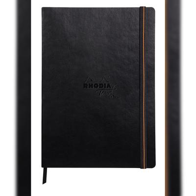 Rhodia Touch Mixed Media Book, Skizzenbuch A4 mit 20 Blatt Paint'ON-Papier extraweiß 250g - Schwarz 116175C
