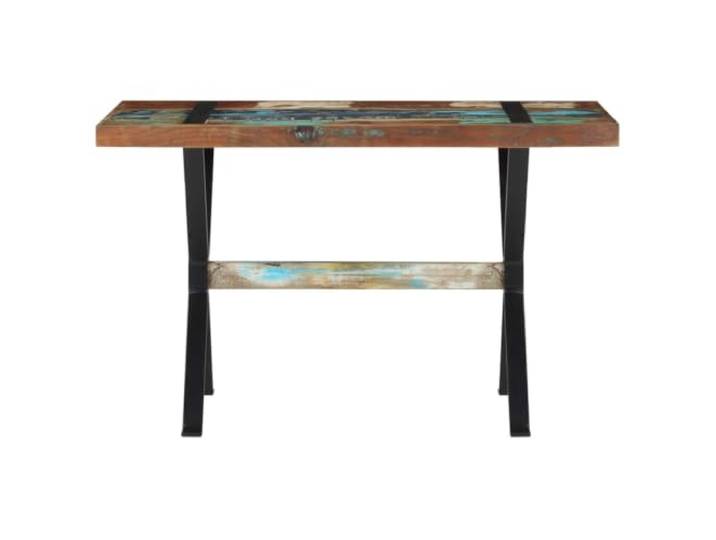 GPUTYGHN Esstisch 120x60x76 cm Altholz Massiv Holz Industriestil Massives Altholz, pulverbeschichtete Stahlbeine, Industriestil, für Küche und Esszimmer, recyceltes Holz