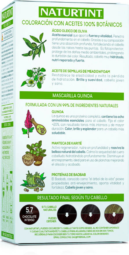 Corante sem amônia Naturtint #5.7-Chocolate Intenso