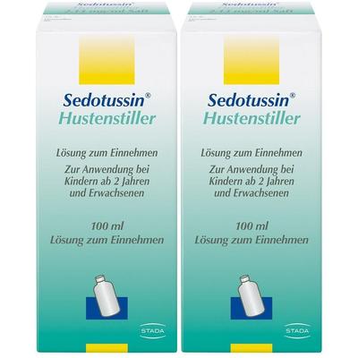 Sedotussin Hustenstiller Saft 2x 2x100 ml Lösung zum Einnehmen