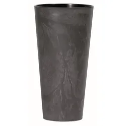 Prosperplast - Kunststoffblumentopf Tubus Slim Effect MIT Reservoir in Anthrazit, 76,2 x 40 x 40 cm