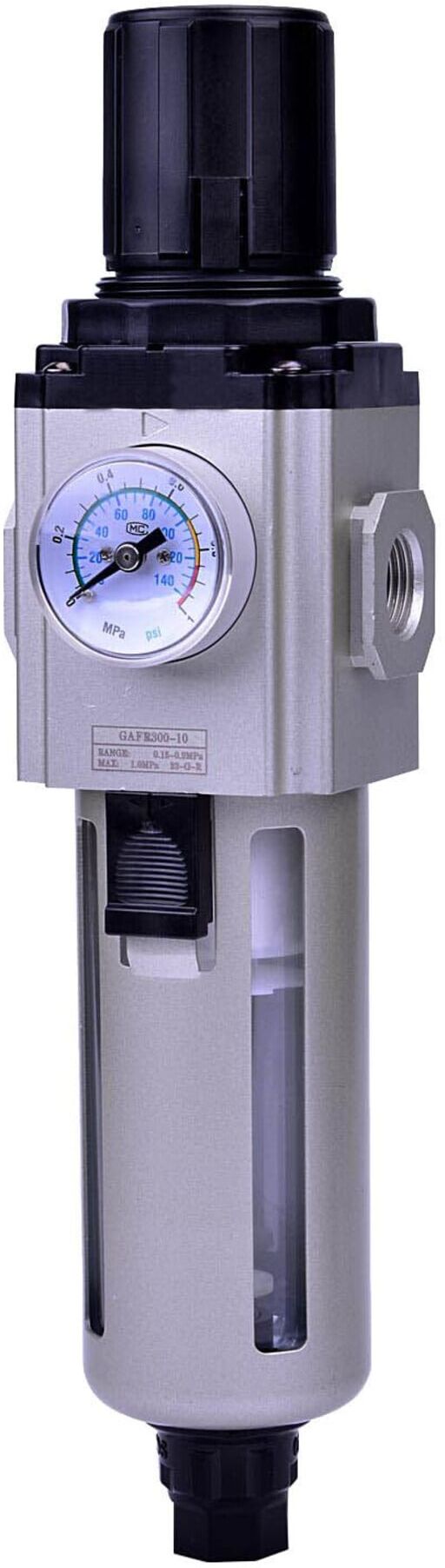 Riegler Filterregler »GA«, PC-Beh., 5 µm, BG 300, G 1/2, 1,5 - 9 bar, VA (GAC 13 A)
