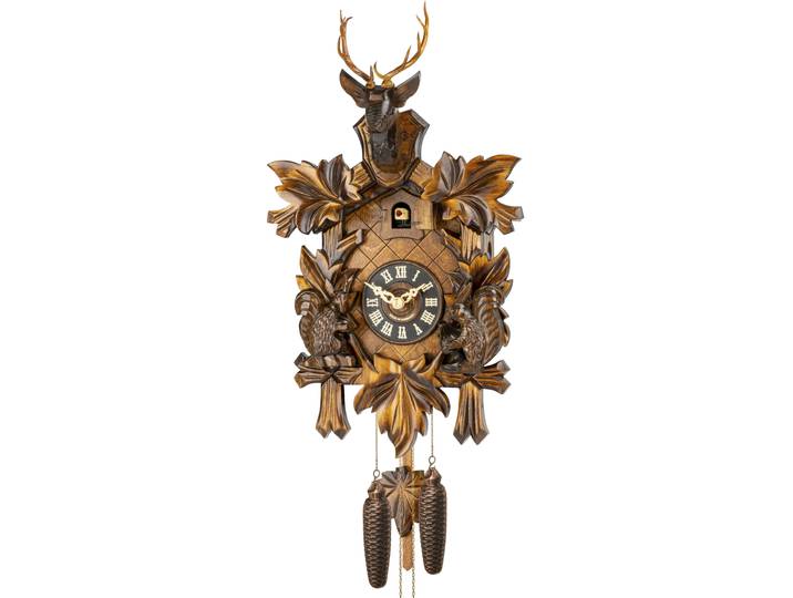 Pendelwanduhr CHRISTOFFEL Kuckucksuhr Christoffel , braun (nussbaumfarben), Wanduhren, Pendelwanduhr