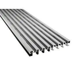 KAHRS Entwässerungsrinne, Aluminium, 20x140 mm, silber eloxiert