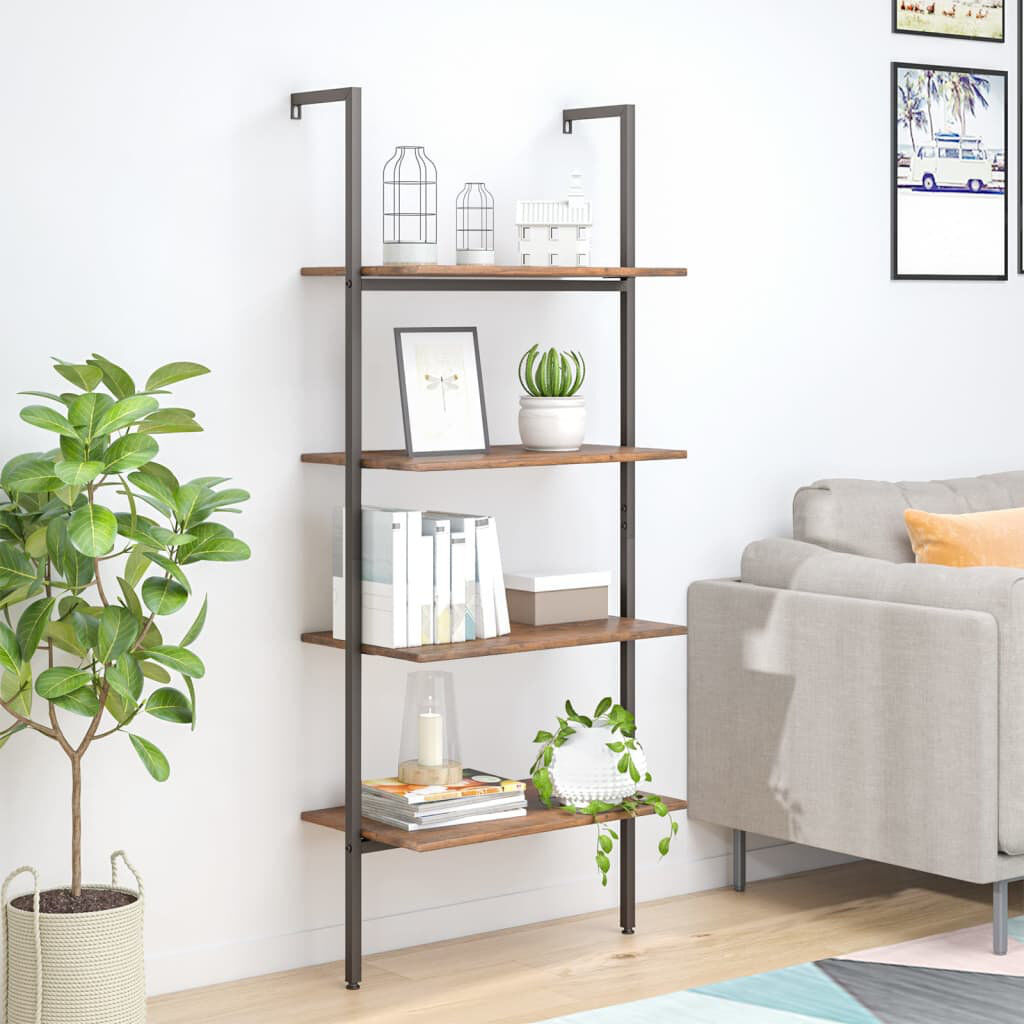 Borough Wharf Casselman 152.5 cm H x 64 cm W Steel Bookcase Brown 152.5cm H X 64cm W X 35cm D