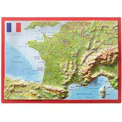 Georelief Reliefpostkarte Frankreich - STK - 0