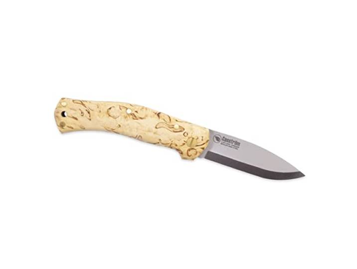 Casström Lars Falt Slip Joint Messer Curly Birch/Scandi