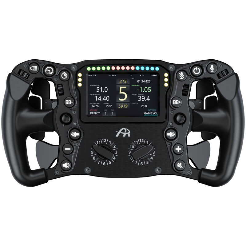 Ascher Racing McLaren Artura Ultimate Black Edition Lenkrad, 300 mm, 4-Zoll-Display, USB - schwarz