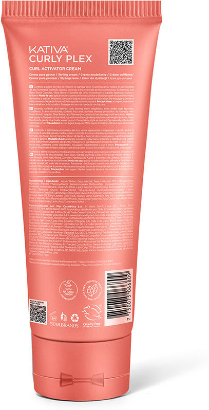 Kativa Curly Plex crema activadora de rizos 240 ml