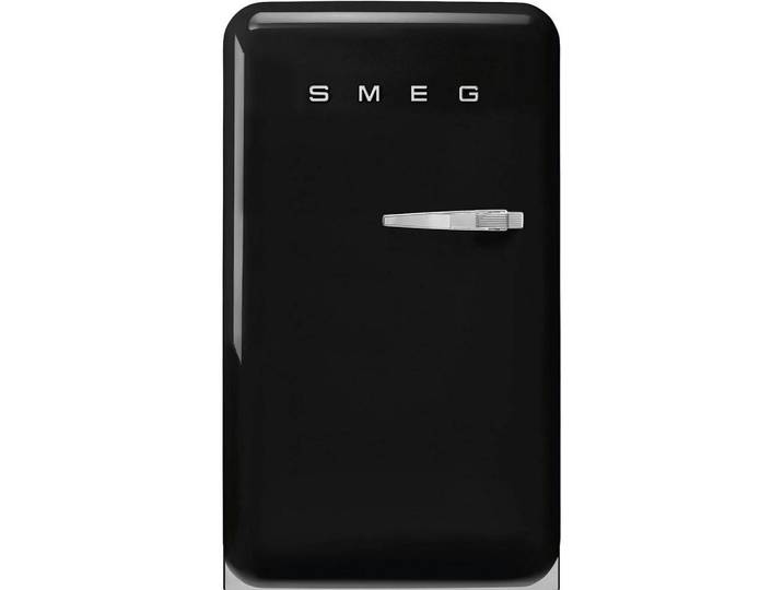 Smeg Kühlschrank, Schwarz Hochglanz, Metall, D, 54.5x97x70.1 cm, Abtauautomatik, LED-Innenbeleuchtung, Null-Grad-Zone, höhenverstellbare Füsse, Küchen, Küchenelektrogeräte, Kühl- & Gefrierschränke, Kühlschränke