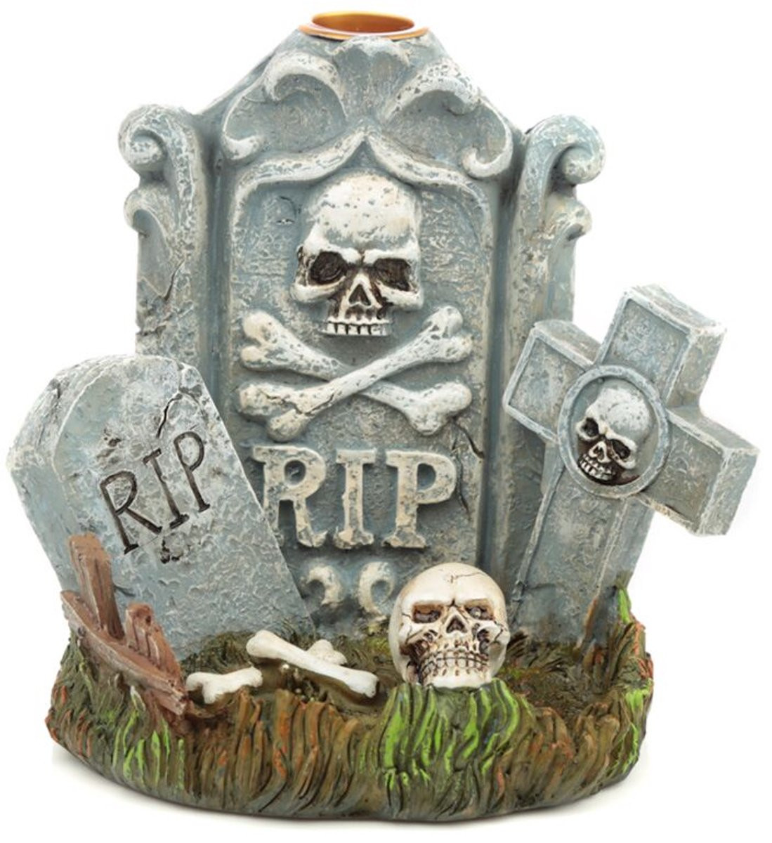Halloween RIP Grafsteen Backflow Wierookhouder voor Decoratie en Aromatherapie
