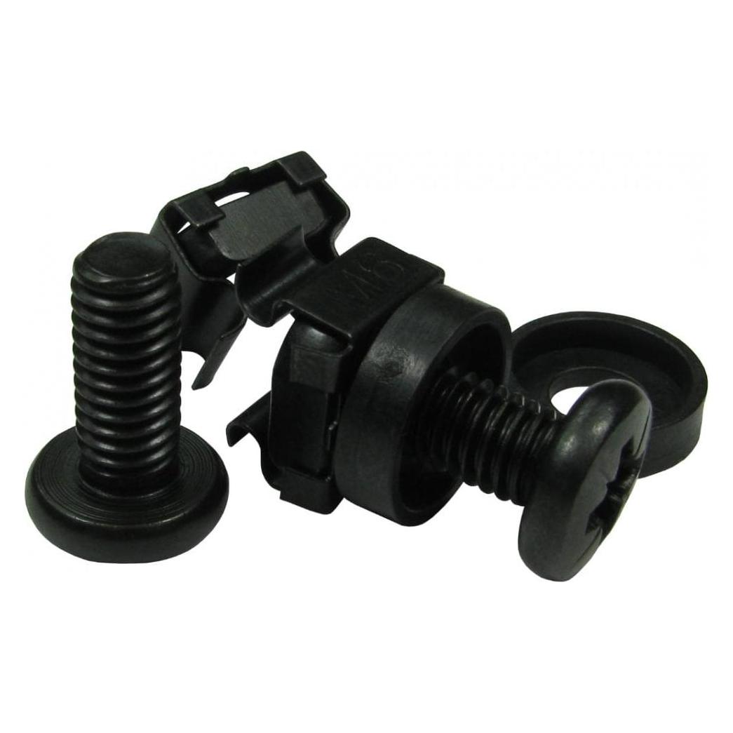 Cables Direct CDL Pack of 10 M6 Cage Nuts Black (CAGE01-10BK)