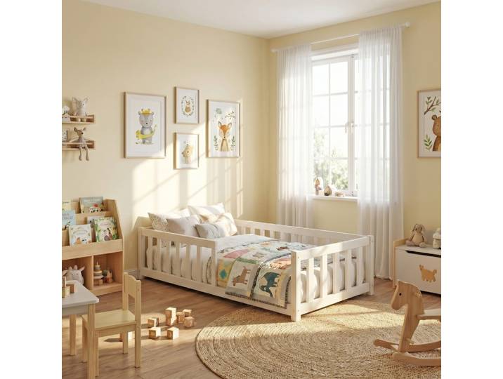 Lit 70x140 Nino Avec Matelas Et Sommier / Blanc