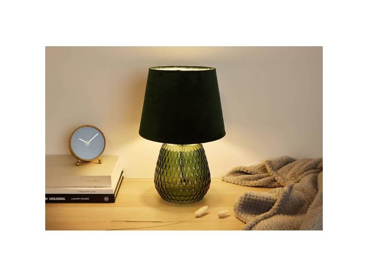 Lampe Crystal Velours Ø 25cm Vert Velours E14