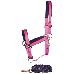 Harrys Horse Halfterset Satin Eli rosebud pink/lila, Größe: Pony