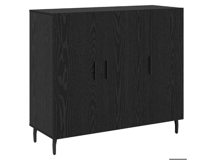 ESTINK® Buffet bas contemporain - Armoire Polyvalent - pour Cuisine/Salon - Noir 90x34x80 cm - Bois d'ingénierie @@2446