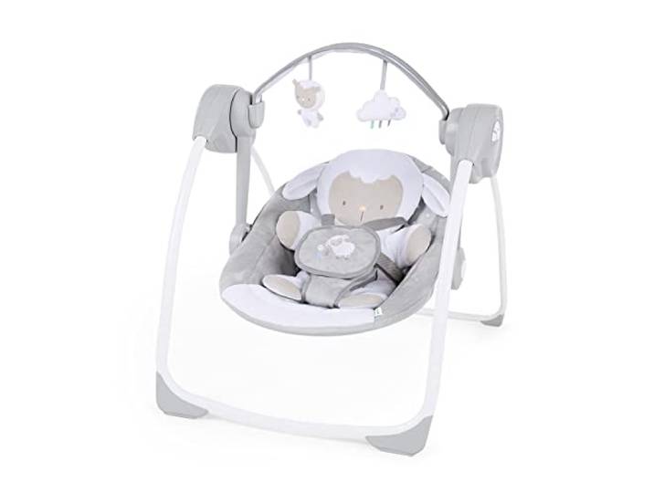 Ingenuity, tragbare Babyschaukel, Cuddle lamp - mit Melodien, Zeit- und Schaukeleinstellung