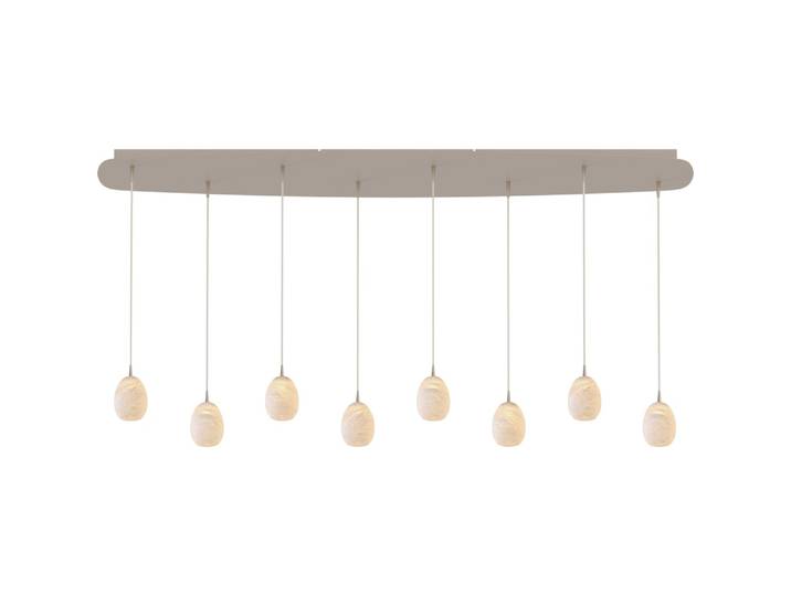 Ovale hanglamp Alta 8-lichts beige terra Masterlight - 2325-36-170-45-8-209